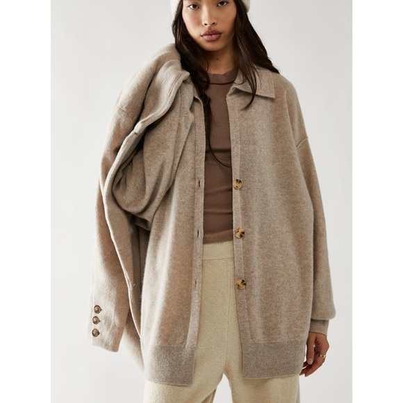 Free People Swim Too Deep Cashmere Cardigan
